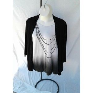 Apt. 9 tee shirt & Sweater Combo attached